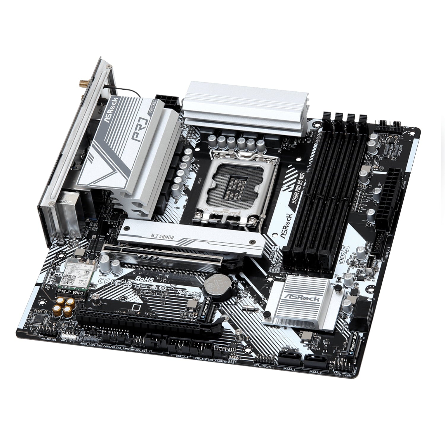 ASRock ASRock B760M Pro RS WiFi Intel LGA 1700 MATX Gaming Motherboard