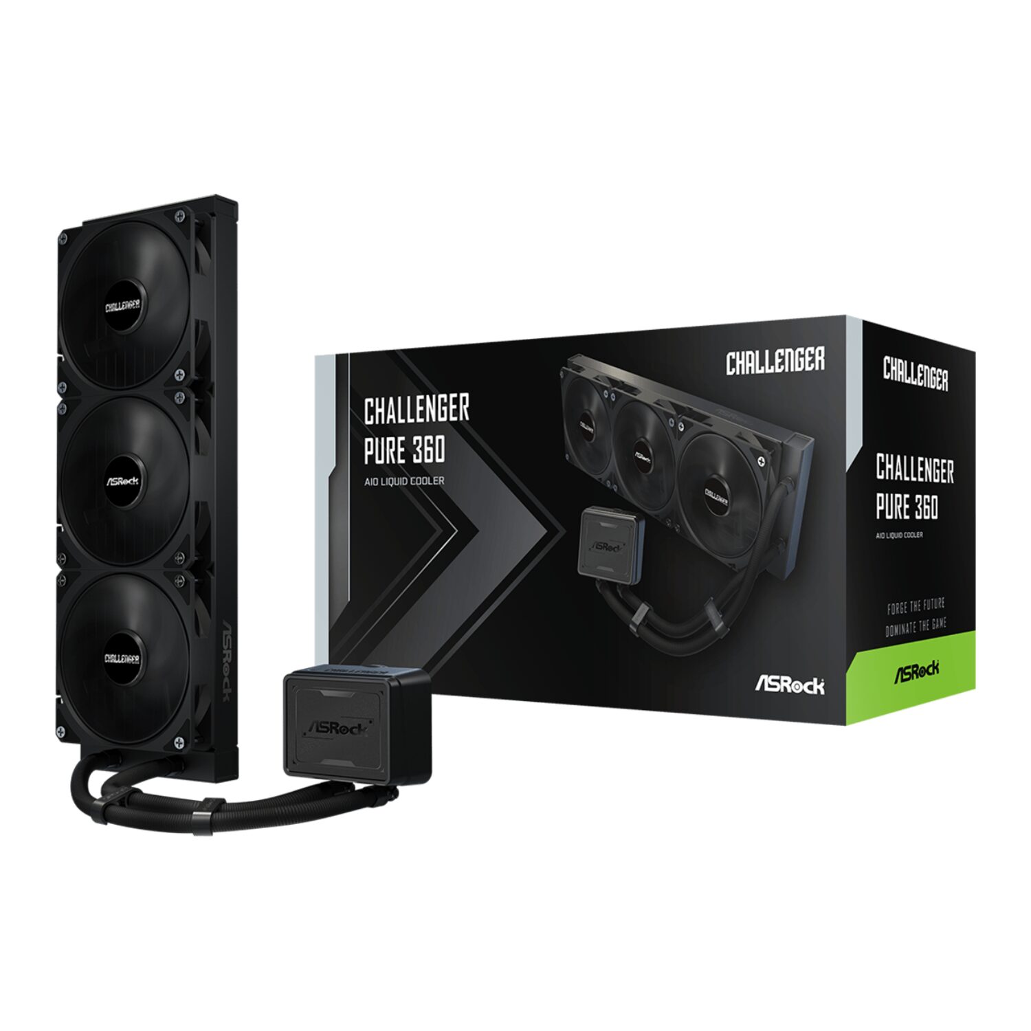 ASRock ASRock Challenger Pure 360 AIO Liquid Cooler - Black