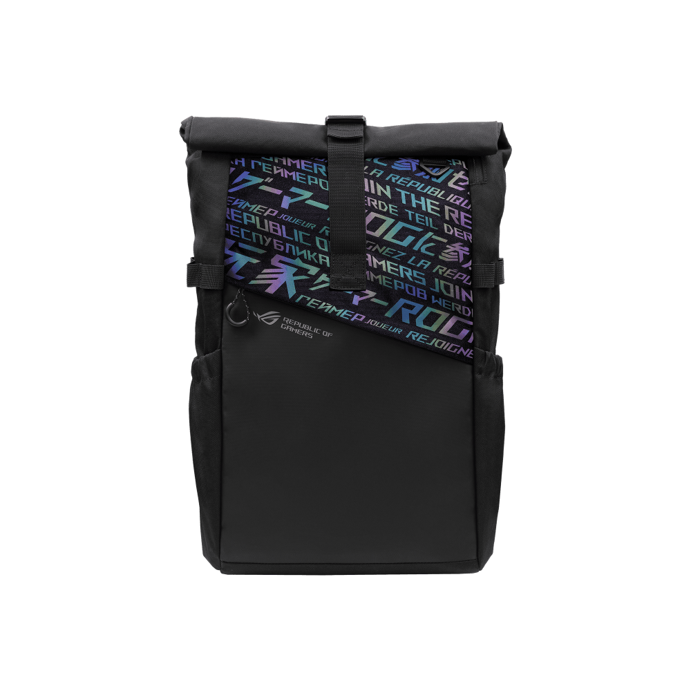 ASUS Consumer ASUS BP4701 ROG Backpack|Fits up to 17 inch laptops|Water-repellent polyester material|Bold holographic cyber-text with reflecti