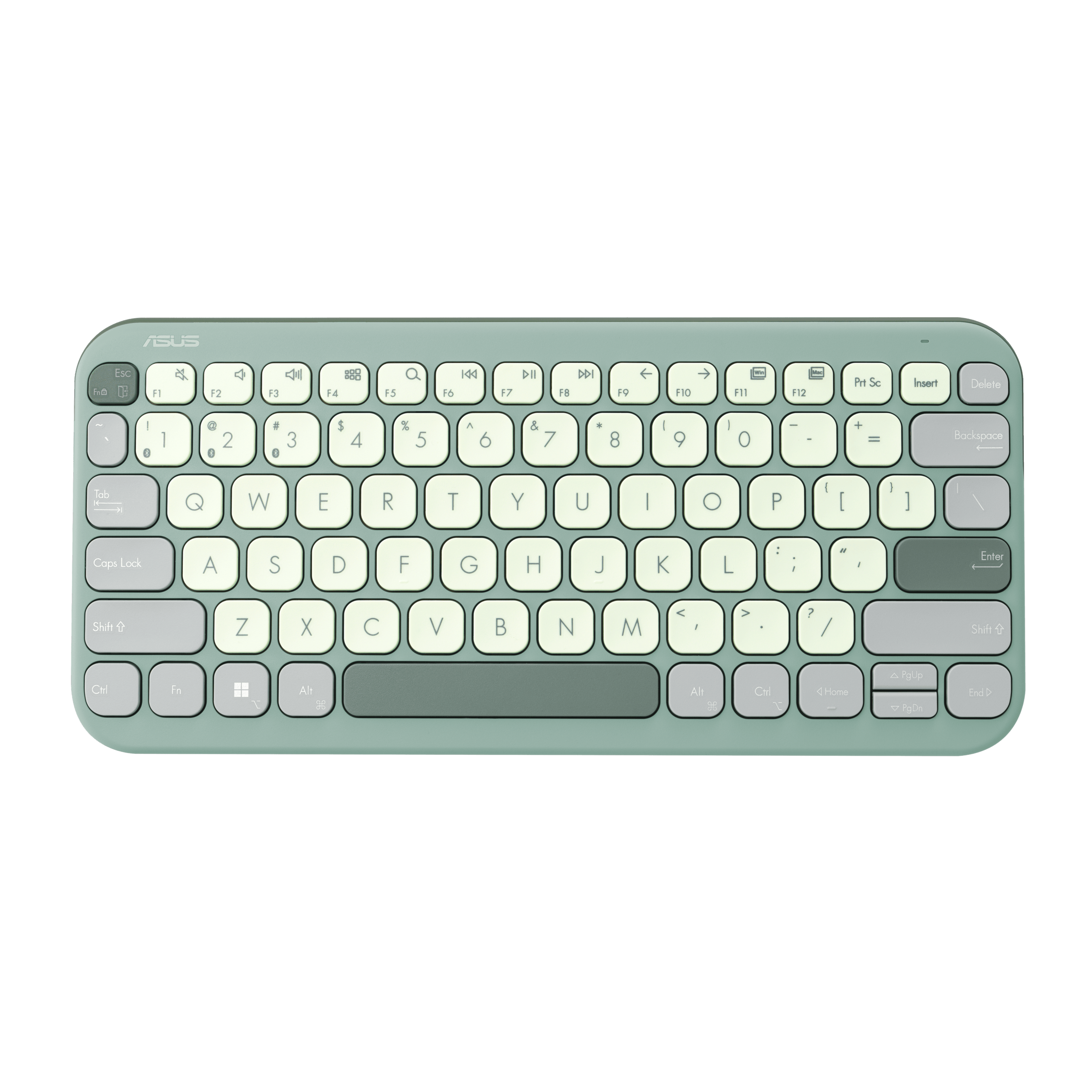 ASUS Consumer ASUS Marshmallow Keyboard KW100|Bluetooth 5.0|Green Tea Latte|Compact|Ultrathin wireless Bluetooth keyboard