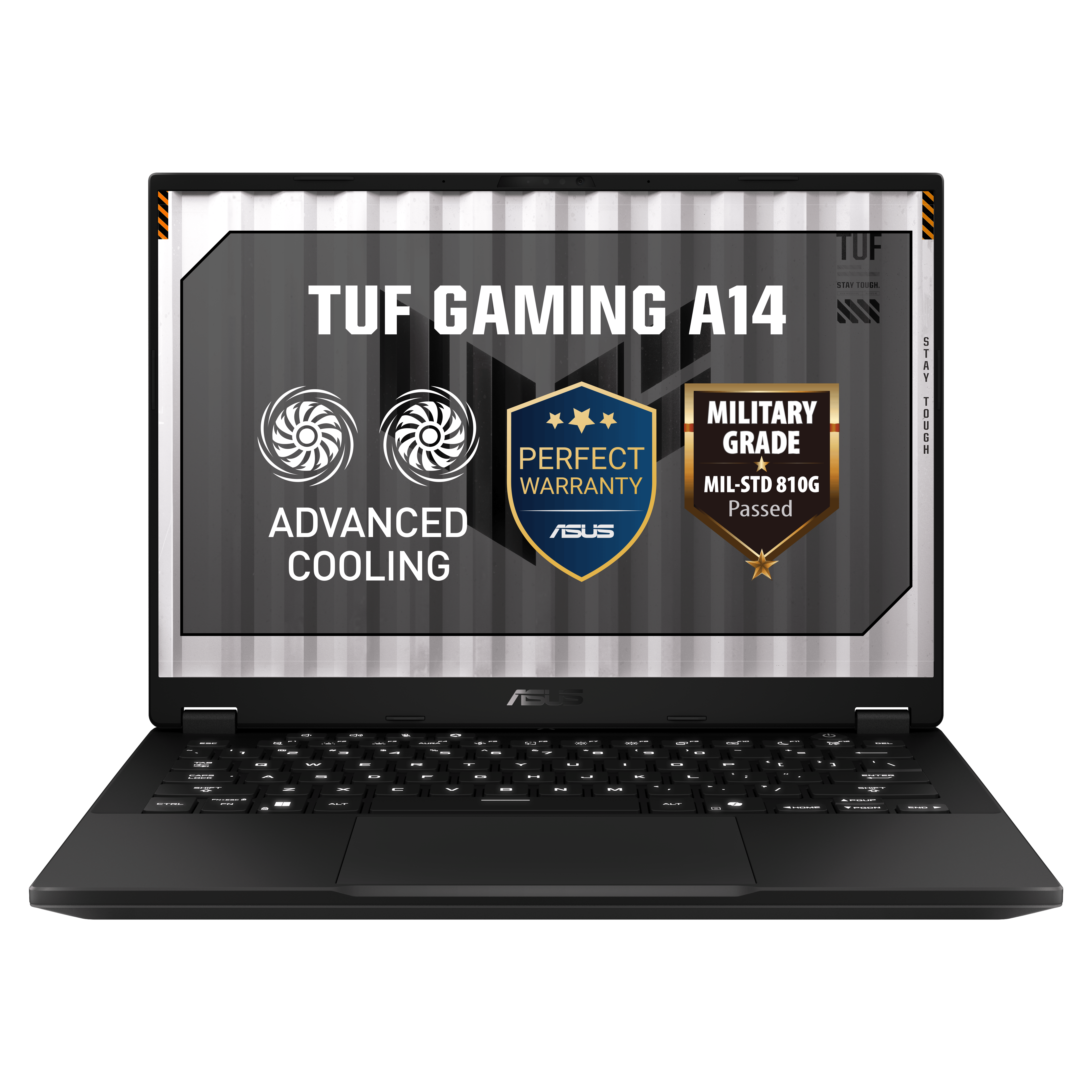 ASUS Consumer ASUS TUF GAMING A14|FA401UM-716512G0W|14'' WQXGA|GRAY|RYZEN 7 260|8GB OB+Slot|512 PCIe SSD(2x M.2 PCIe)|RTX 5060 8GB|WIN11H