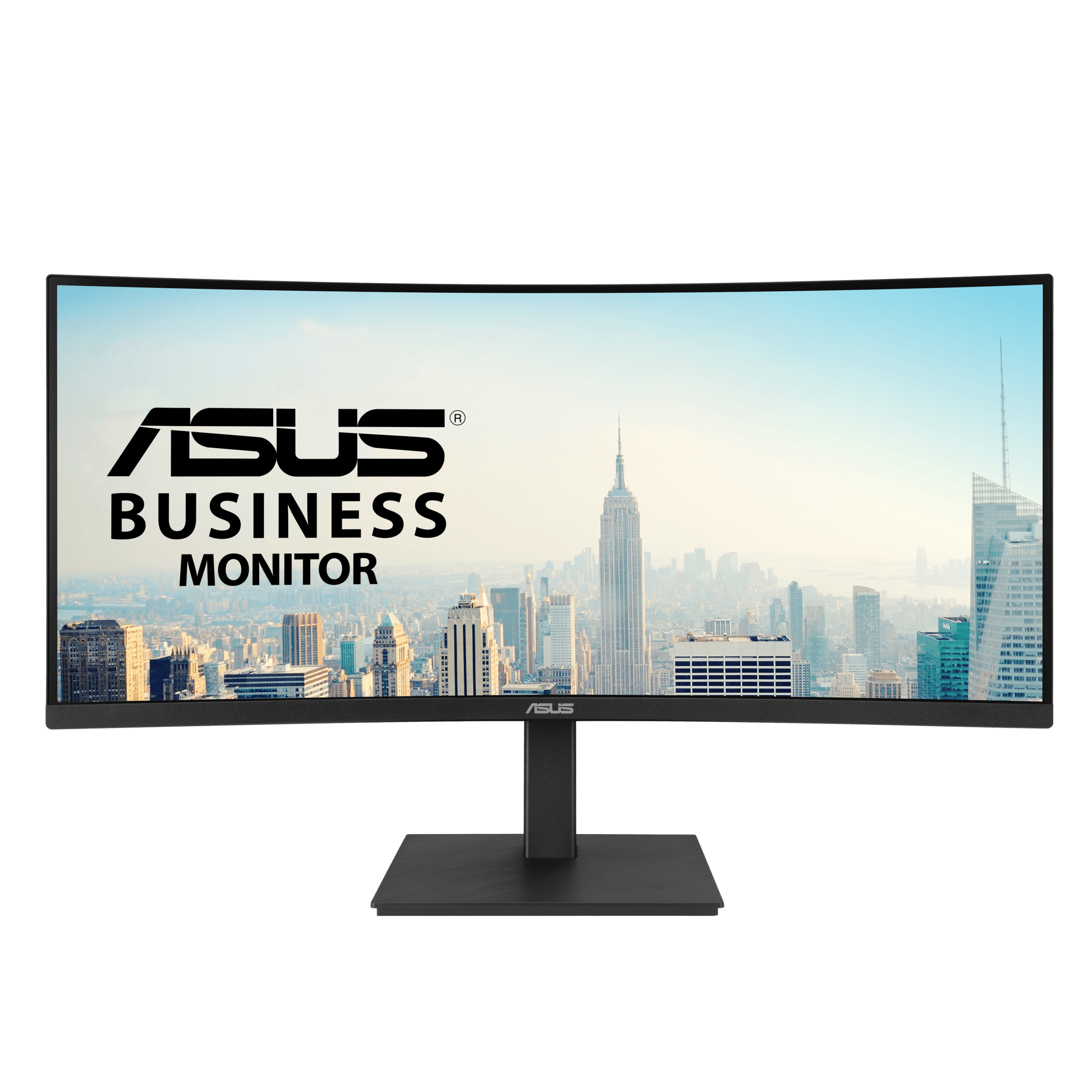 ASUS Monitor ASUS VA34VCPSR Docking Monitor – 34 inch; WQHD (3440x1440); 1500R Curvature; Frameless; USB-C PD 96W; RJ45; USB hub; Low Blue Li