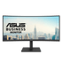 ASUS Monitor ASUS VA34VCPSR Docking Monitor – 34 inch; WQHD (3440x1440); 1500R Curvature; Frameless; USB-C PD 96W; RJ45; USB hub; Low Blue Li