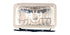 Autogear Mini Rectangular Lamp - Yellow/Clear