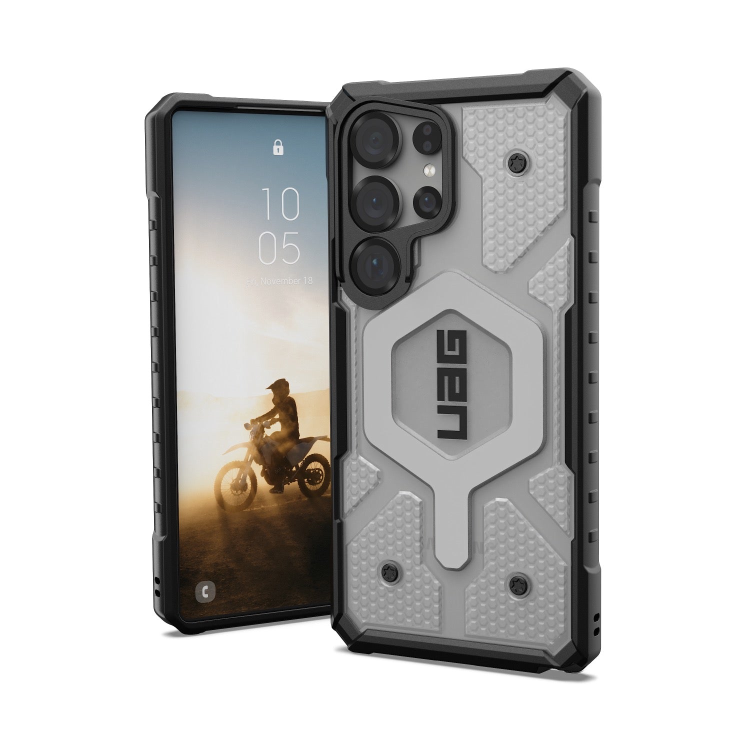 UAG Pathfinder Clear Magsafe Case - Samsung Galaxy S25 Ultra - Silver