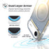 Speck Presidio Lux MagSafe Case - Apple iPhone Air - Silver Glitter