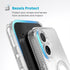 Speck Gemshell Grip MagSafe Case - Apple iPhone 16 Plus - Clear & Chrome