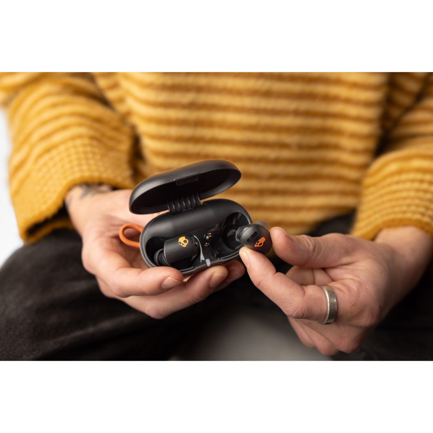 Skullcandy Sesh® ANC Active True Wireless Earbuds - Black/Orange