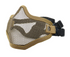 Tan Tactical Mesh Half BB Face Protection Mask - Color | Brown