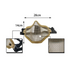 Tan Tactical Mesh Half BB Face Protection Mask - Color | Brown