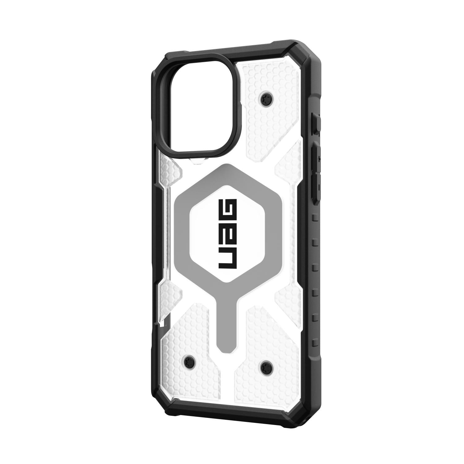 UAG Pathfinder Clear Magsafe Case - Apple iPhone 16 Pro Max - Ice & Silver