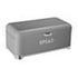 Deluxe Grey With Silver Base Bread Bin - CH725
