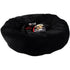 Petworld Mangolian Fleece Round Black Medium Dog Bed 490x180mm