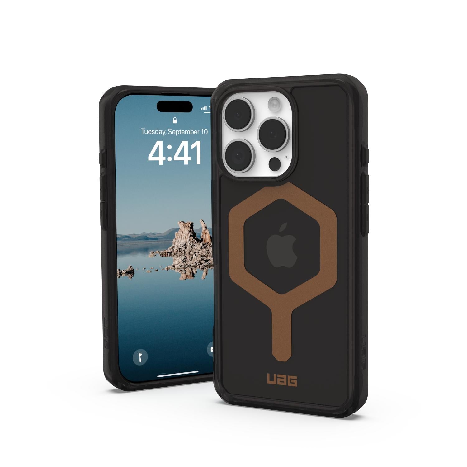 UAG Plyo Magsafe Case - Apple iPhone 16 Pro - Black & Bronze