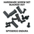 AWT Stainless Replacement Hardware Screw Kit for Spyderco Endura - Black