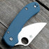 AWT Spyderco Para 3 Lightweight (LW) Scales – Aggressive Agent Series – Linerless – Blue Titanium Cerakote