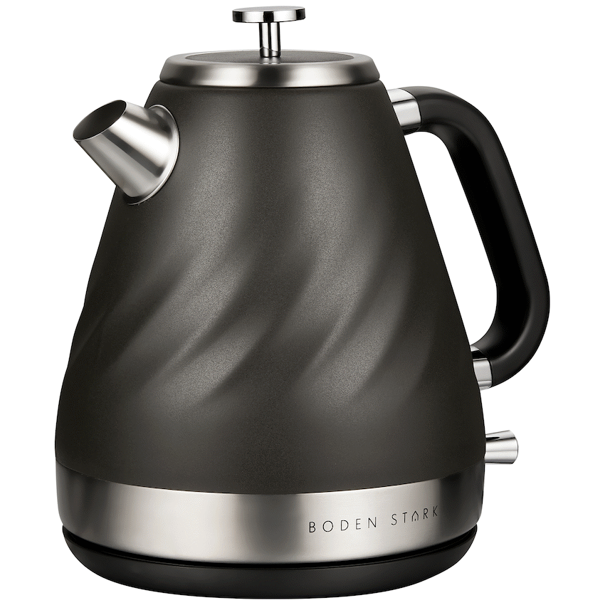 Boden Stark Kitchen and Home Boden Stark 1.7l Stainless Steel Kettle - Charcoal