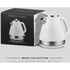 Boden Stark Kitchen and Home Boden Stark 1.7l Stainless Steel Kettle - White