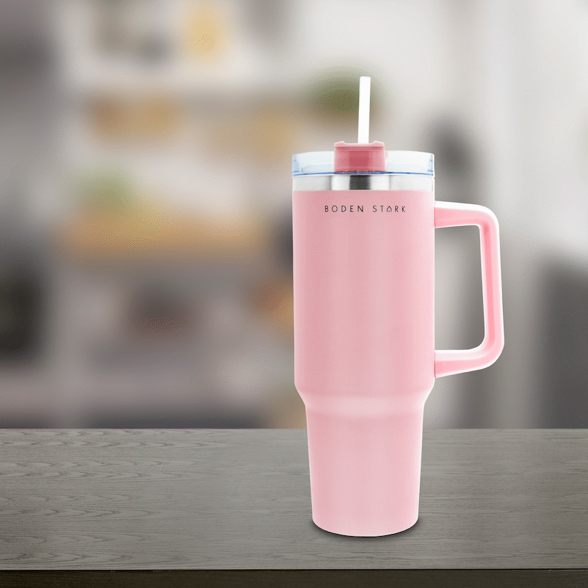 Boden Stark Kitchen and Home Boden Stark 1200ml Travel Mug - Pink
