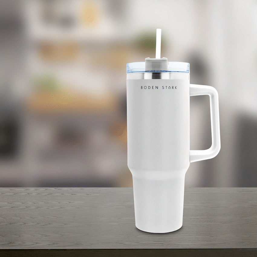 Boden Stark Kitchen and Home Boden Stark 1200ml Travel Mug - White