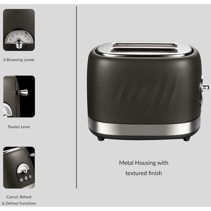 Boden Stark Kitchen and Home Boden Stark 2-Slice Stainless Steel Toaster