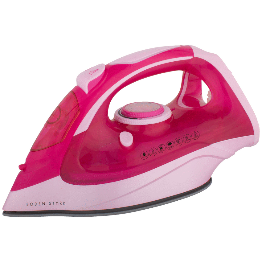 Boden Stark Kitchen and Home Boden Stark 2600W Ceramic Steam Iron - Pink
