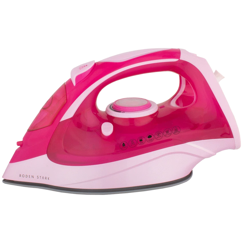 Boden Stark Kitchen and Home Boden Stark 2600W Ceramic Steam Iron - Pink