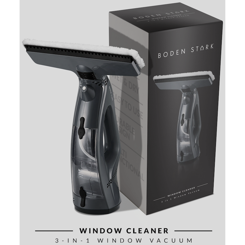 Boden Stark Kitchen and Home Boden Stark 3-in-1 Window Vacuum Cleaner