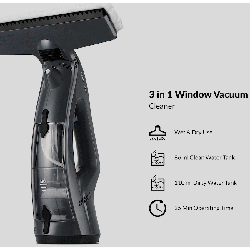 Boden Stark Kitchen and Home Boden Stark 3-in-1 Window Vacuum Cleaner
