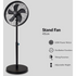 Boden Stark Kitchen and Home Boden Stark 40cm Stand Fan - Black