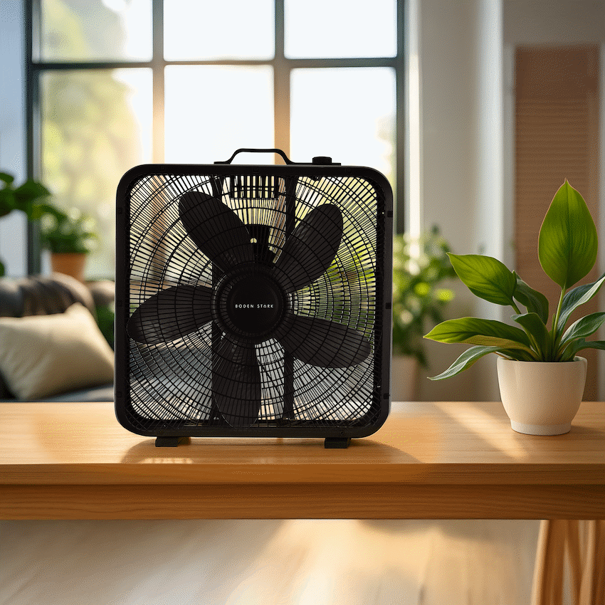 Boden Stark Kitchen and Home Boden Stark 50cm Box Fan - Black