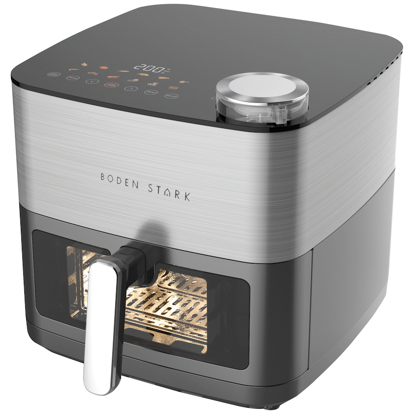 Boden Stark Kitchen and Home Boden Stark 8l Dual Element Air Fryer with Steaming Function