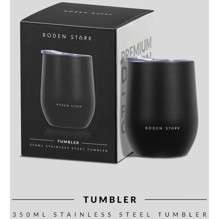 Boden Stark Kitchen and Home Boden Stark Tumbler 350ml - Black