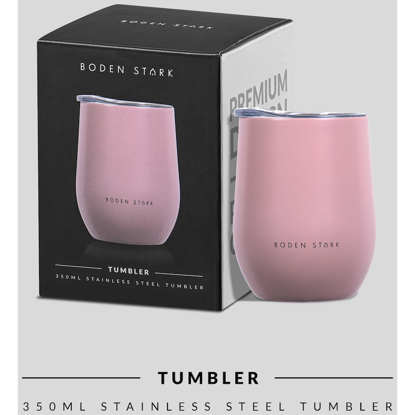 Boden Stark Kitchen and Home Boden Stark Tumbler 350ml Pink