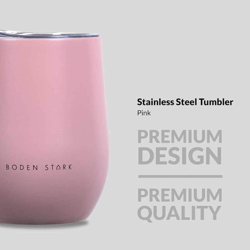 Boden Stark Kitchen and Home Boden Stark Tumbler 350ml Pink