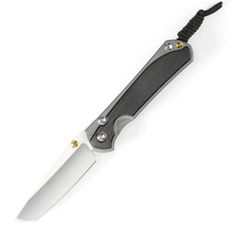 Chris Reeve Large Sebenza 31 Bog Oak Tanto Magnacut Glass Blasted L31-1130