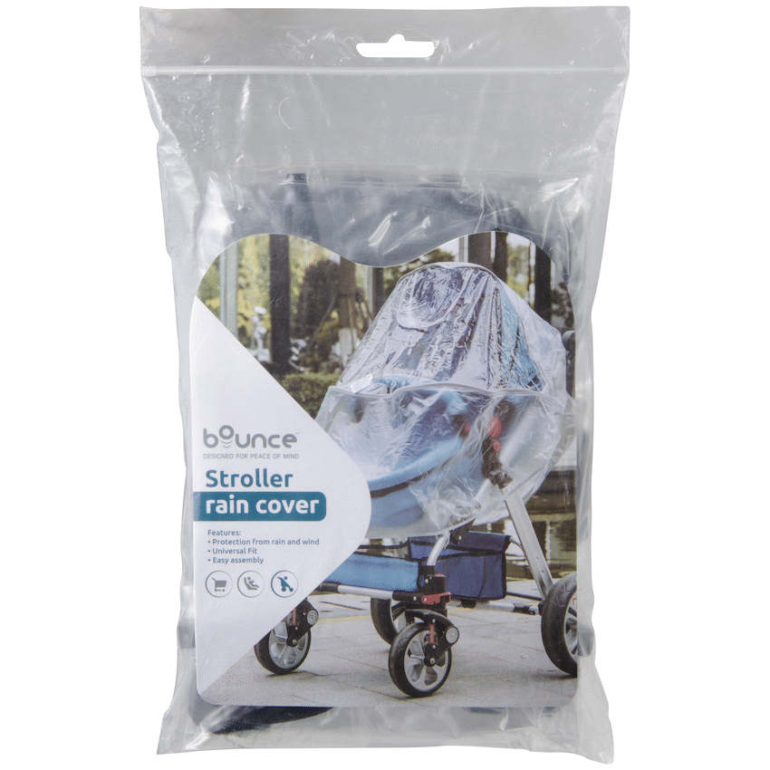 Bounce Baby Bounce PVC Stroller Rain Cover Clear