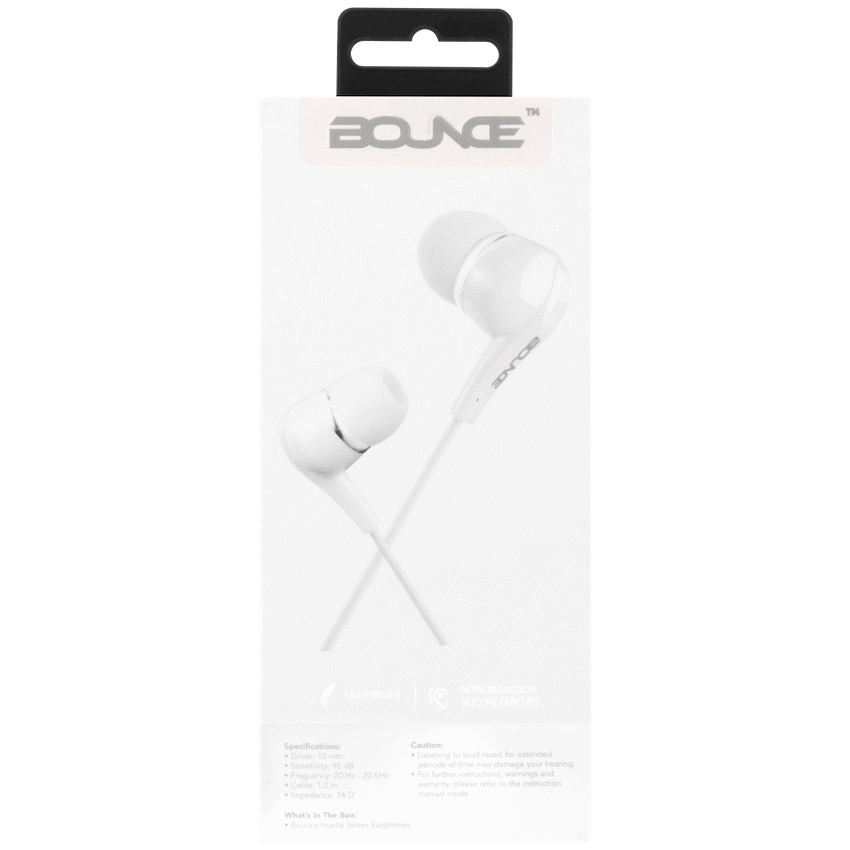 Bounce Bounce Hustle earphones white