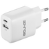 Bounce Electrical Bounce Tag Series Dual USB & USB-C 12W Wall Charger - White