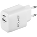 Bounce Electrical Bounce Tag Series Dual USB & USB-C 12W Wall Charger - White