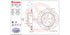 Brembo Rear Brake Disc for Subaru Impreza GD (2 in Box) - 0978132X