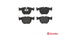 Brembo Brake Pads Front Range Rover Iii3 ( Set Lh&Rh) (P44012)