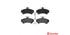 Brembo Brake Pads Front Smart 700 Cab Ford ( Set Lh&Rh) (P50055)