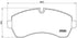 Brembo Brake Pads Front Vw Lt Van ( Set Lh&Rh) (P50059)
