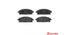 Brembo Brake Pads Front Nissan X-Trail ( Set Lh&Rh) (P56040)
