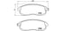Brembo Brake Pads Front Nissan Tiida ( Set Lh&Rh) (P56065)