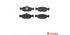 Brembo Brake Pads Front Opel Corsa 14 1.4 ( Set Lh&Rh) (P59011)