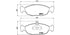 Brembo Brake Pads Front Opel Corsa 14 1.4 ( Set Lh&Rh) (P59011)