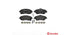 Brembo Brake Pads Front Opel Corsa Ldv/Ch ( Set Lh&Rh) (P59036)