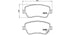 Brembo Brake Pads Front Suzuki Splash ( Set Lh&Rh) (P59050)